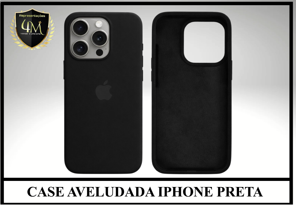 Y03 CASE AVELUDADA PRETA IPHONE X / XS