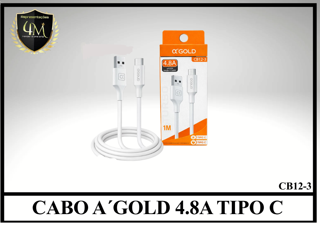A24- CABO A´GOLD 4.8A TIPO C CB12-3