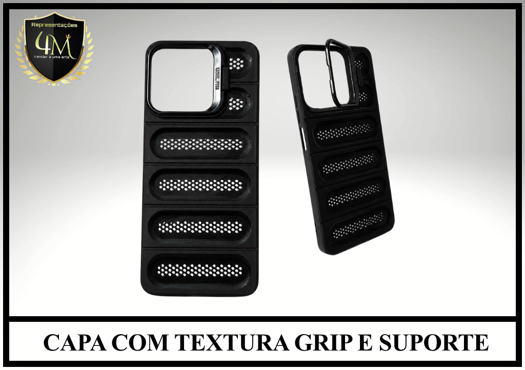CAPA COM TEXTURA GRIP E SUPORTE RM 13C