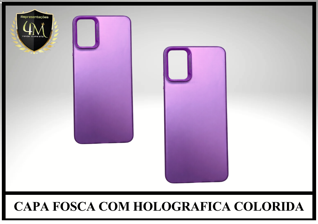 CAPA FOSCA COM HOLOGRAFICA COLORIDA SM A06 / A07 / A17