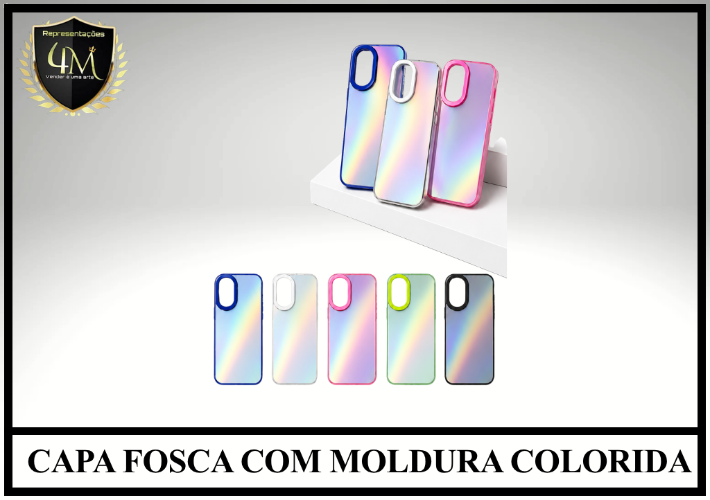 Z01 CAPA FOSCA COM MOLDURA COLORIDA REALME C67