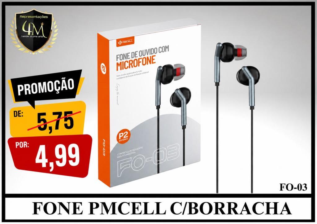 D37 - FONE PMCELL C/BORRACHA FO-03 #