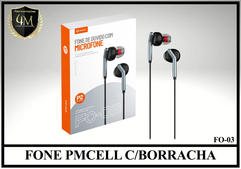 D37 - FONE PMCELL C/BORRACHA FO-03