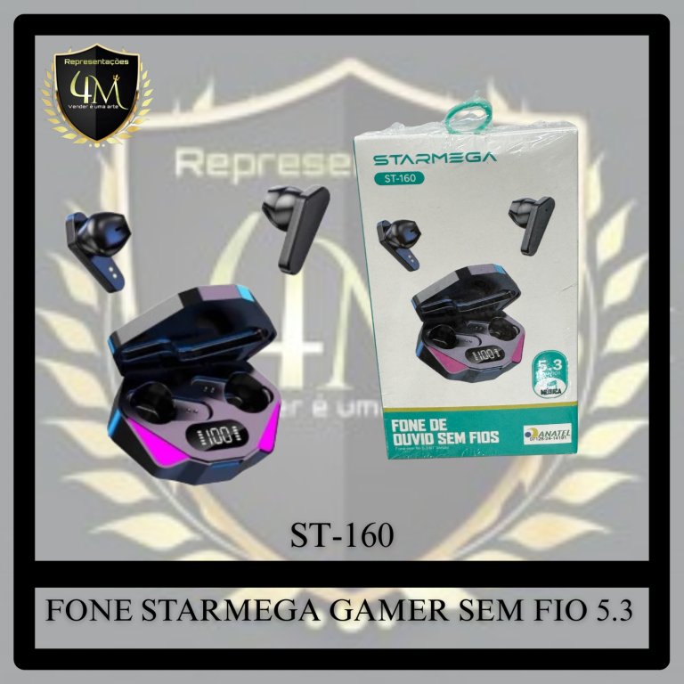 D67 - FONE BLUETOOTH STARMEGA GAMER ST-160