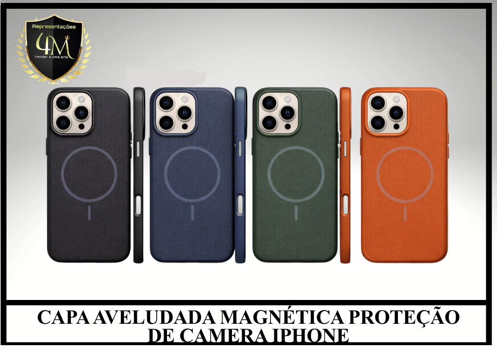 WAM01 CAPA AVELUDADA MAGNÉTICA PROTEÇÃO DE CAMERA IPHONE 11