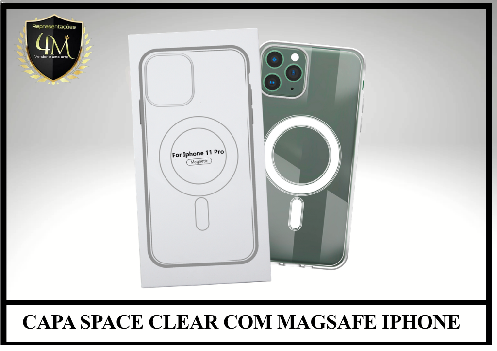 Z9001Z CAPA SPACE CLEAR COM MAGSAFE IPHONE 12 PRO MAX