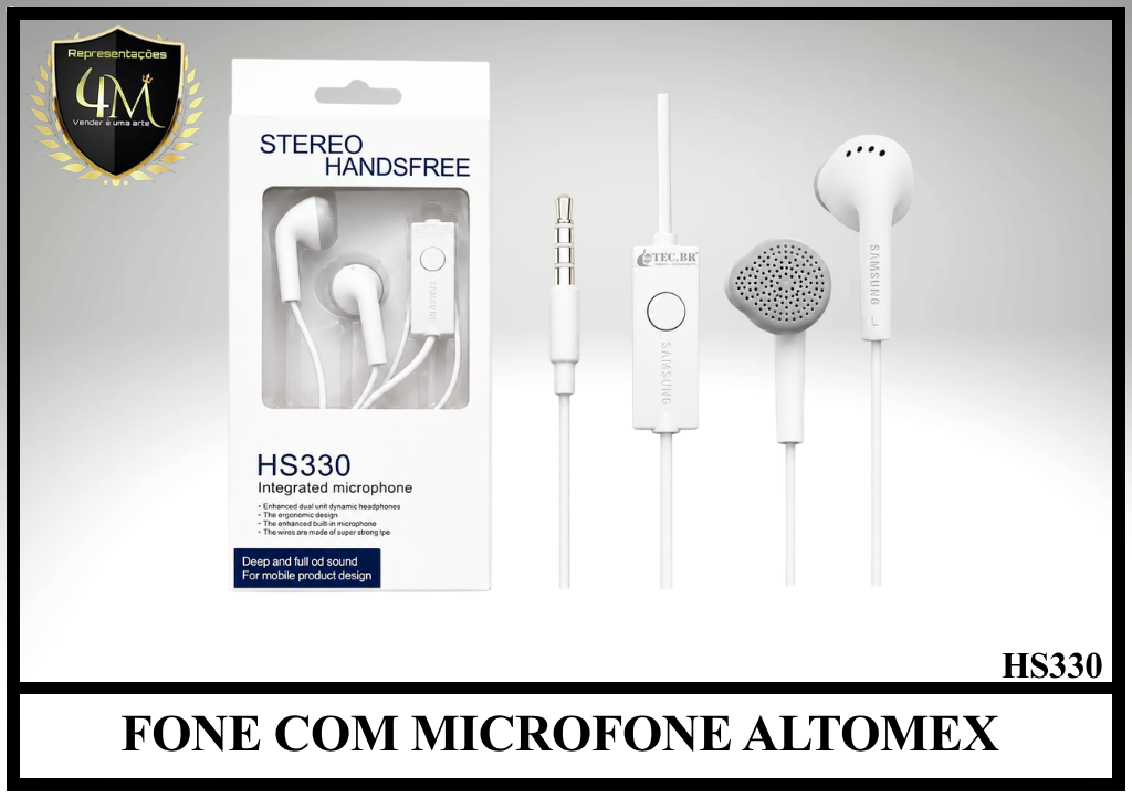 D64 - FONE COM MICROFONE ALTOMEX HS330
