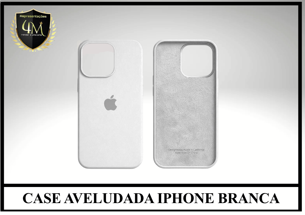 Y05 CASE AVELUDADA BRANCA IPHONE XR