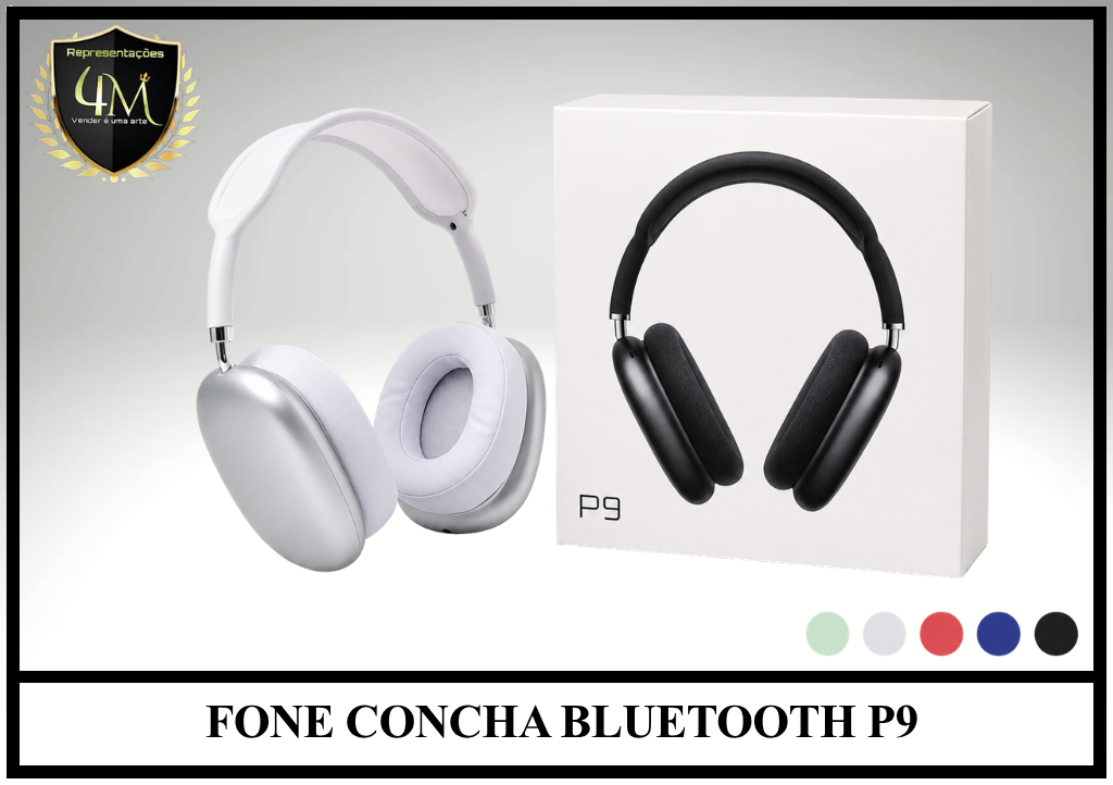 D72 - FONE CONCHA BLUETOOTH P9