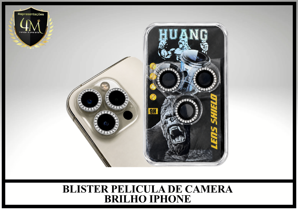 XBLIB010 BLISTER PELICULA DE CAMERA BRILHO IPHONE 17 PRO