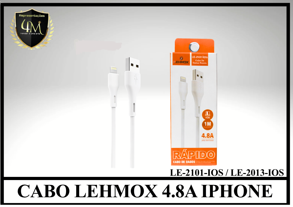 A36 - CABO LEHMOX 4.8A IPHONE LE-2101-IOS / LE-2013-IOS