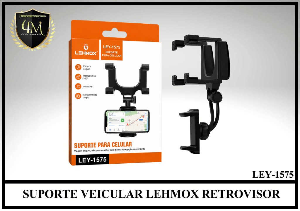 C16 SUPORTE VEICULAR LEHMOX RETROVISOR LEY-1575