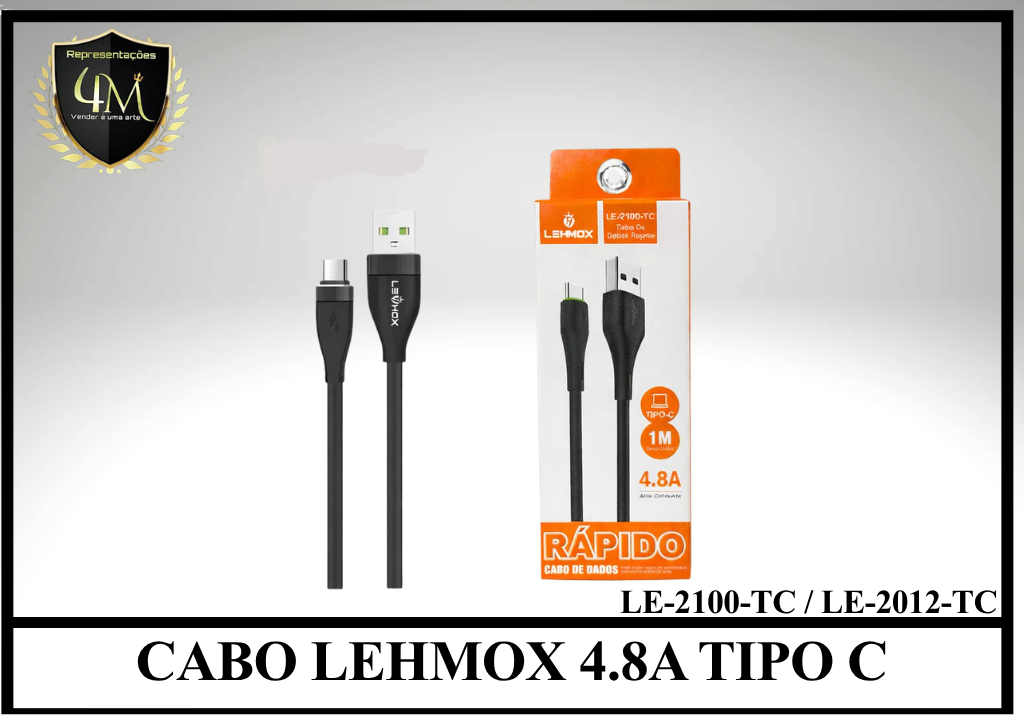 A36-1 - CABO LEHMOX 4.8A TIPO C LE-2100-TC / LE-2012-TC