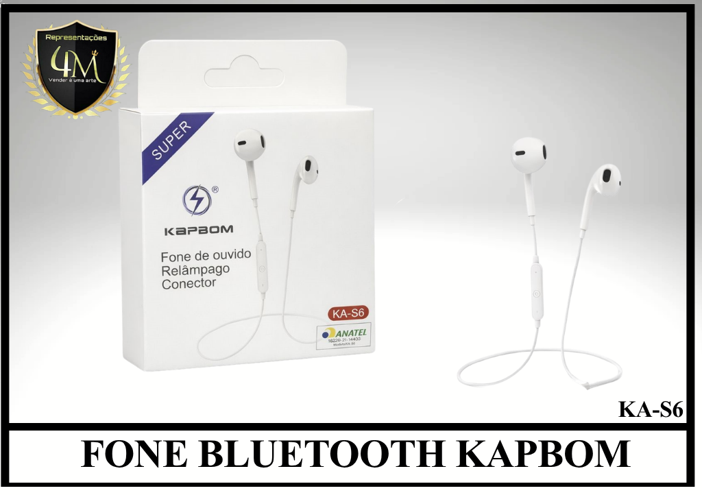 D77 - FONE BLUETOOTH KAPBOM KA-S6