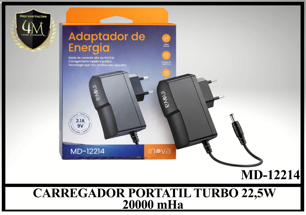 E018 CARREGADOR PORTATIL TURBO 22,5W 20000 mHa MD-12414