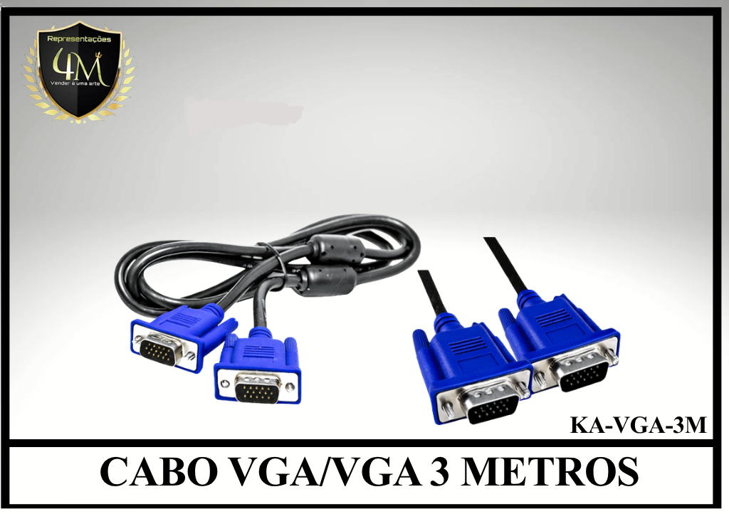 A42 - CABO VGA/VGA  3 METROS KA-VGA-3M