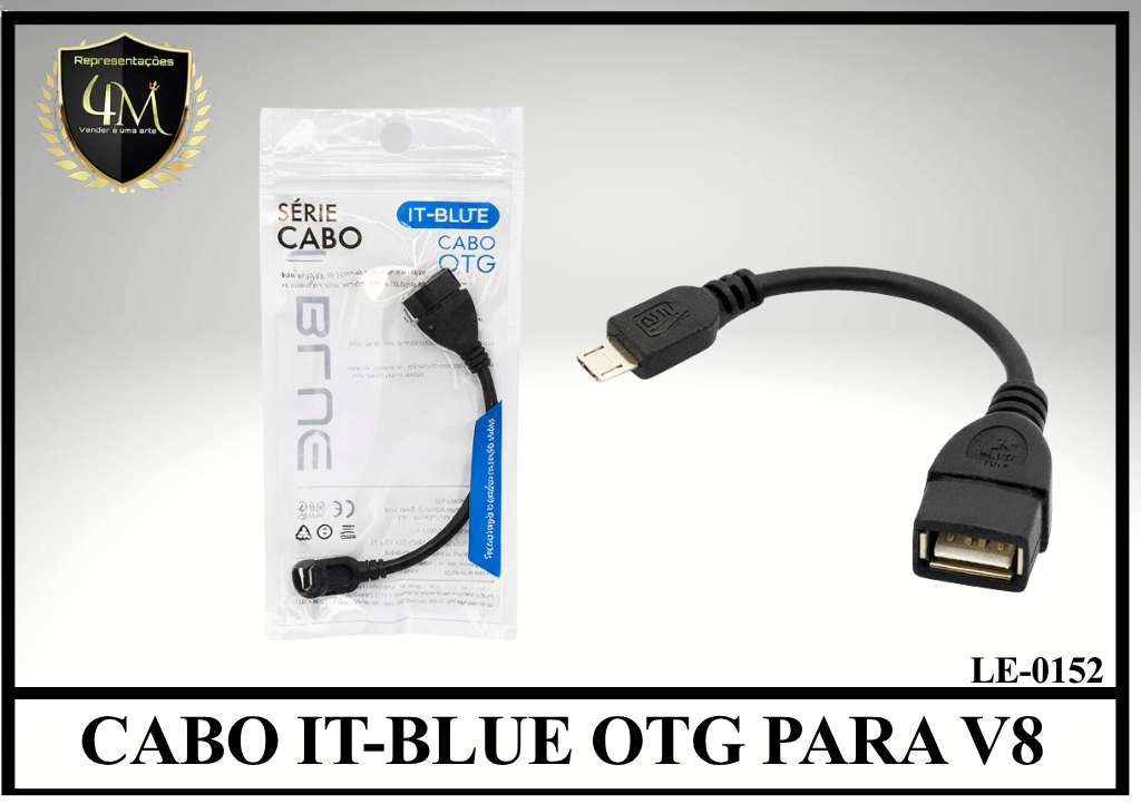 A46 - CABO IT-BLUE OTG PARA V8 LE-0152