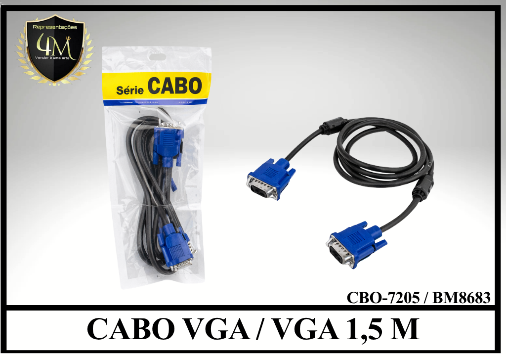 A49 - CABO VGA / VGA 1,5 METROS CBO-7205 / BM8683