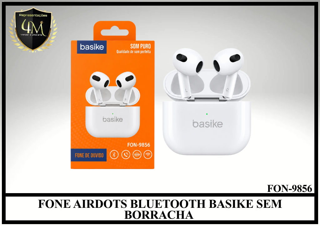 D090 - FONE AIRDOTS BLUETOOTH BASIKE SEM BORRACHA FON-9856