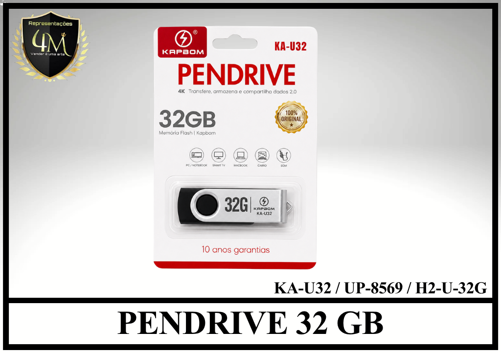 PEN 03 PENDRIVE 32 GB KA-U32 / UP-8569 / H2-U-32G