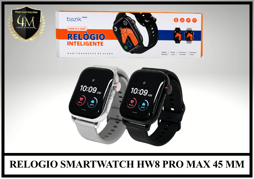 REL 12 RELOGIO SMARTWATCH HW8 PRO MAX 45 MM
