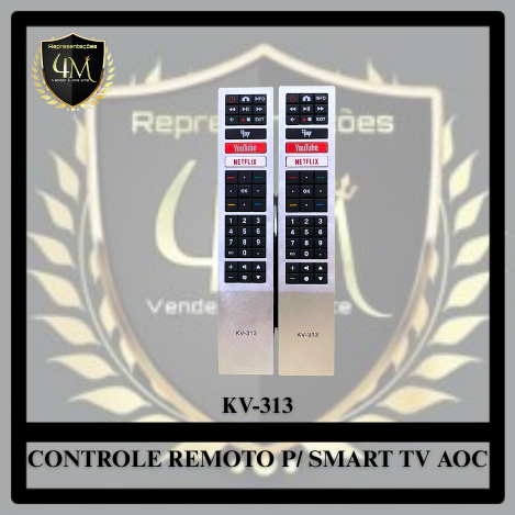 YCRAOC 02 CONTROLE REMOTO P/ SMART TV AOC KV-313 LE-7411