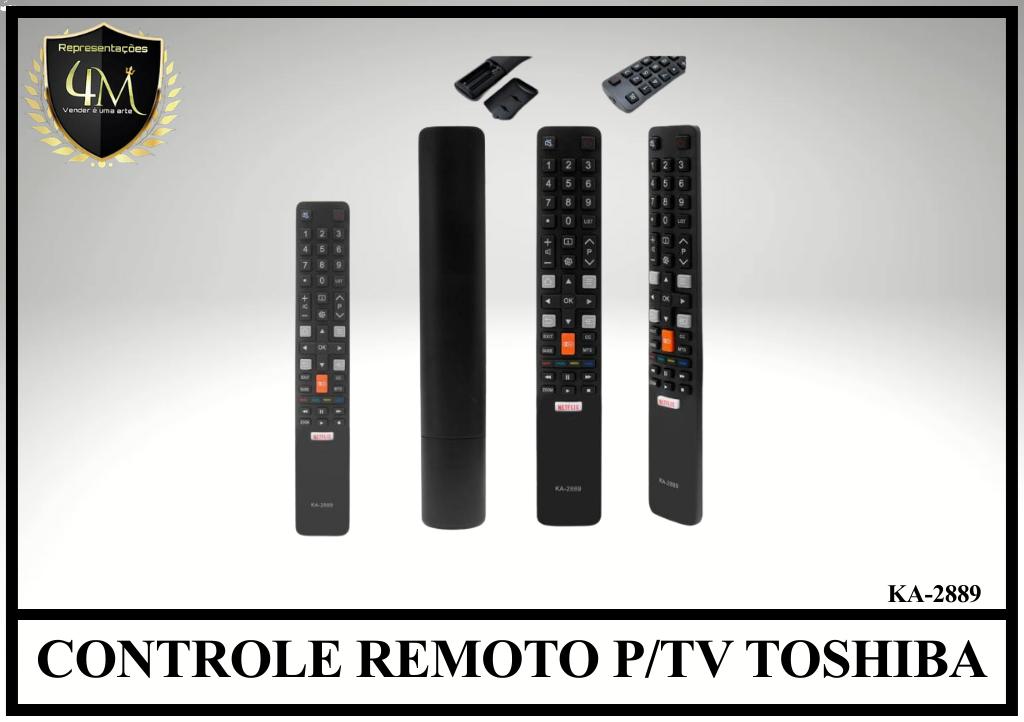 YCRTO 02 CONTROLE REMOTO P/TV TOSHIBA KA-2889