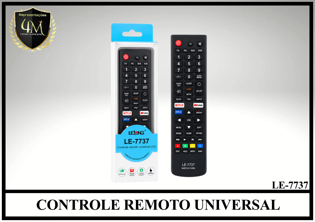 YCRUN 11 CONTROLE REMOTO UNIVERSAL LE-7737