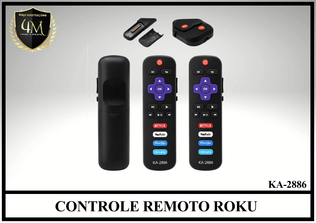 YCRRO 01 CONTROLE REMOTO ROKU KA-2886