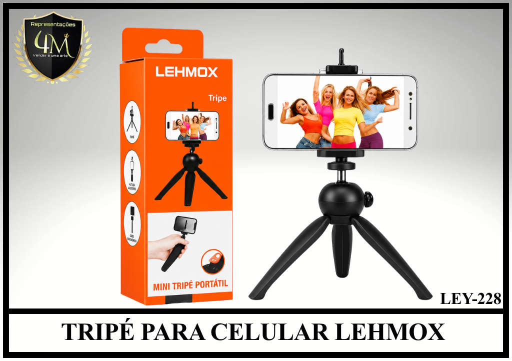 TRI 03 TRIPÉ PARA CELULAR LEHMOX LEY-228