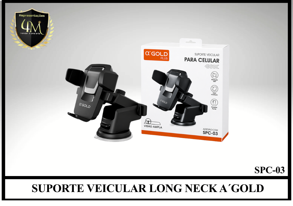 C19 SUPORTE VEICULAR LONG NECK A´GOLD SPC-03