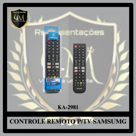 YCRSA 12 CONTROLE REMOTO P/TV SAMSUMG KA-2981