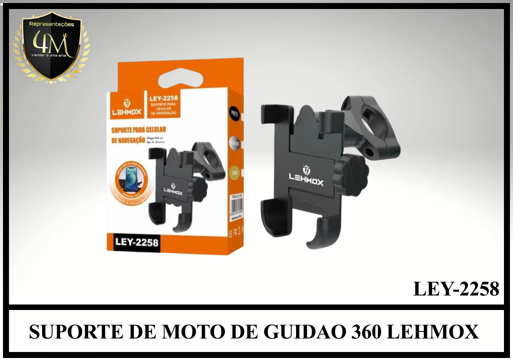 S02 - SUPORTE DE MOTO E BICICLETA DE GUIDAO 360 LEHMOX LEY-2258