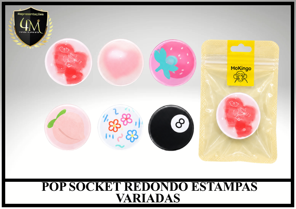 O17 POP SOCKET REDONDO ESTAMPAS VARIADAS
