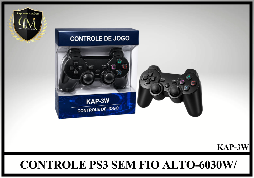 CO 03 CONTROLE PS3 SEM FIO ALTO-6030W/ KAP-3W