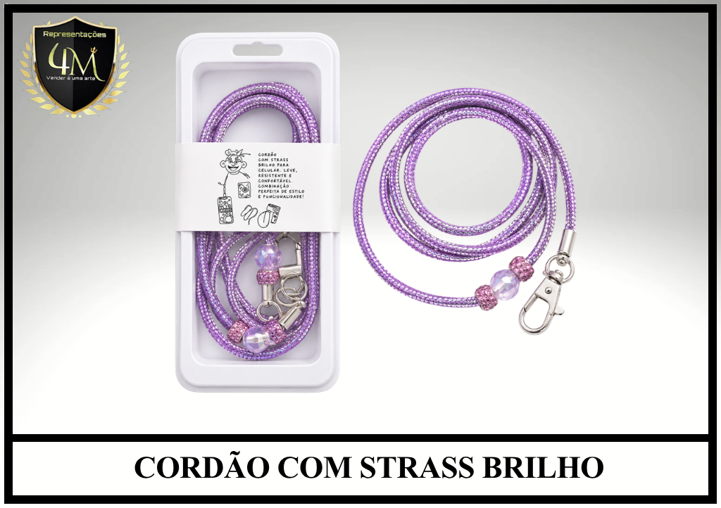 O13 CORDÃO COM STRASS BRILHO