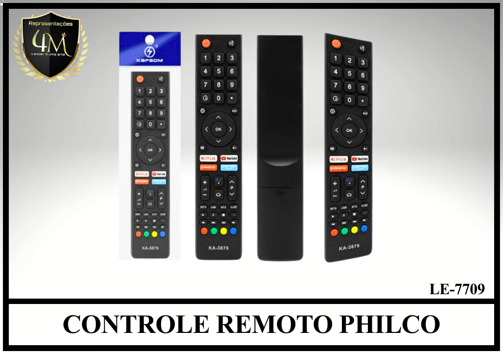 YCRUN 12 CONTROLE REMOTO PHILCO KA-3879 2987