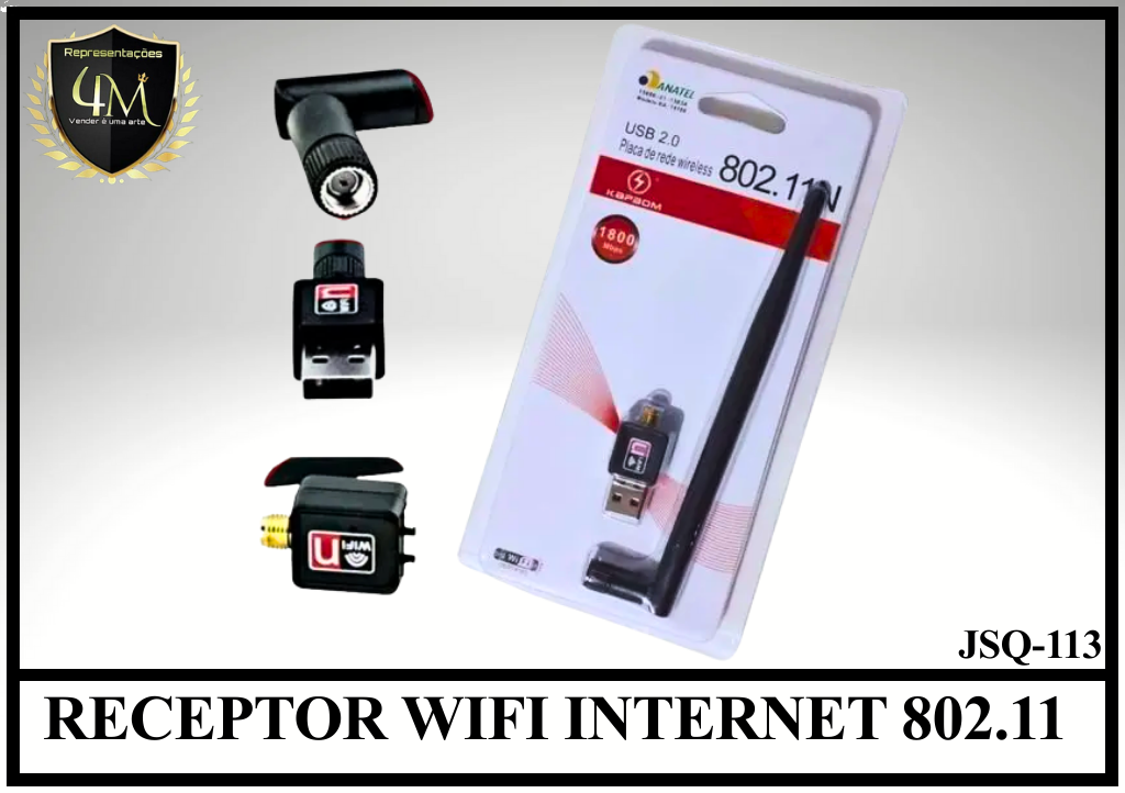 DAP 07 ANTENA RECEPTOR WI-FI KAPBOM 300 MBPS KA-T8188B
