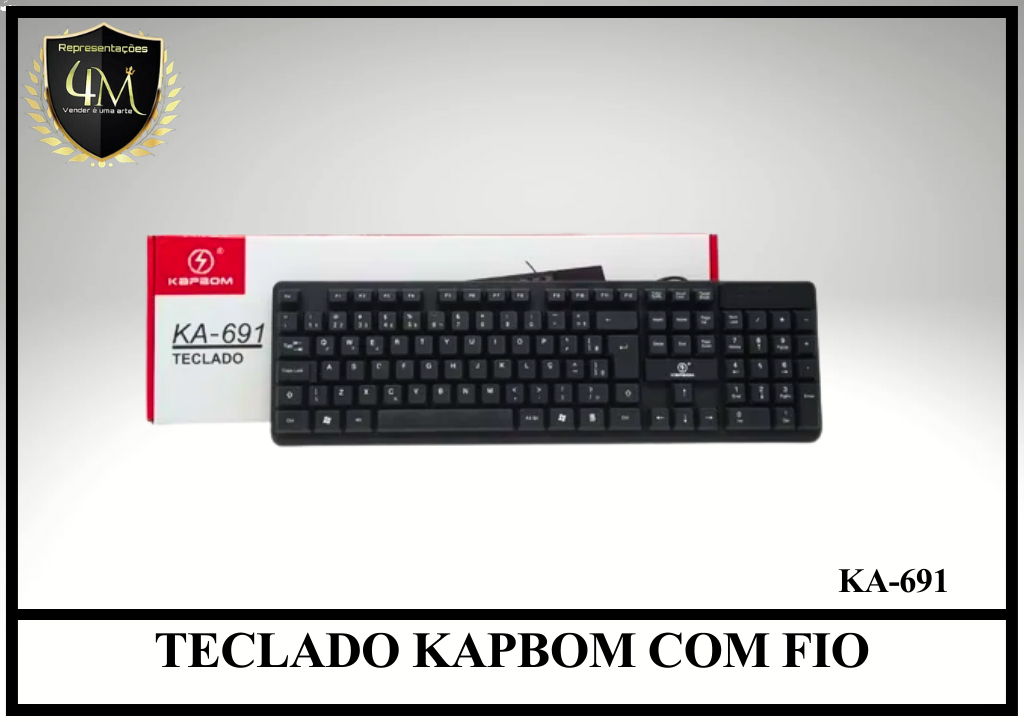 J07 - TECLADO KAPBOM COM FIO KA-691