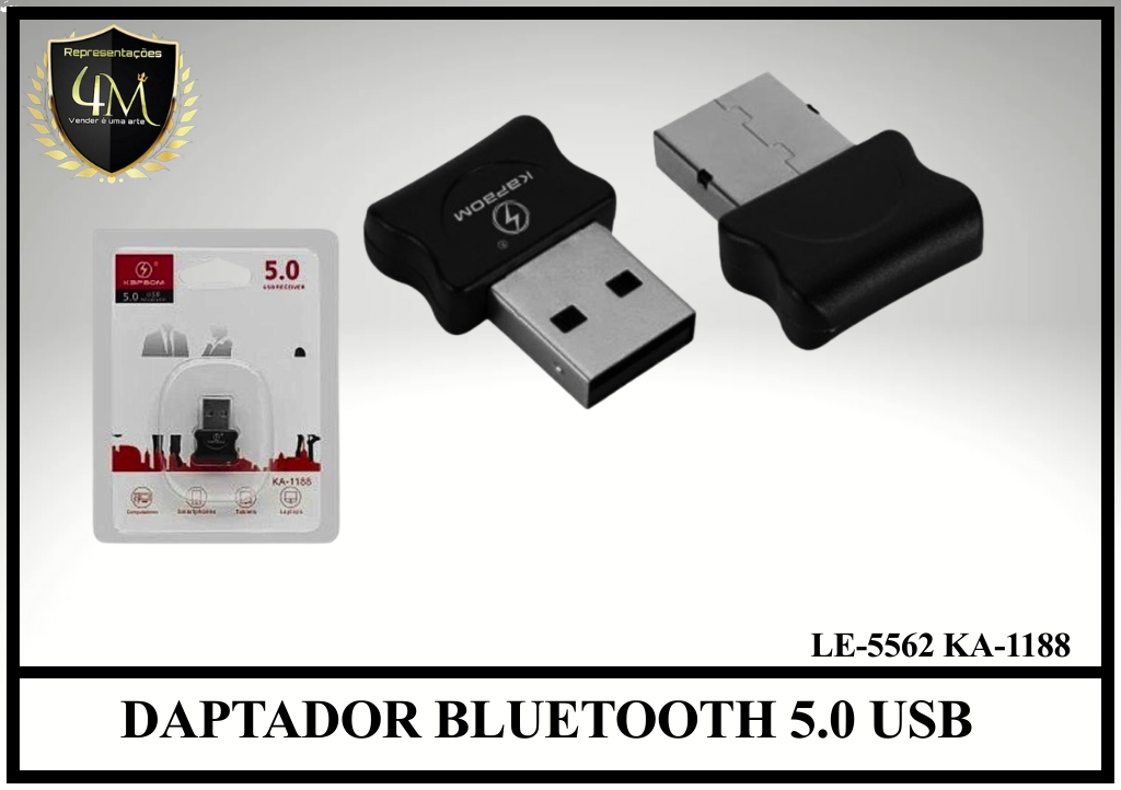 DAP 06 ADAPTADOR BLUETOOTH 5.0 USB LE-5562 KA-1188