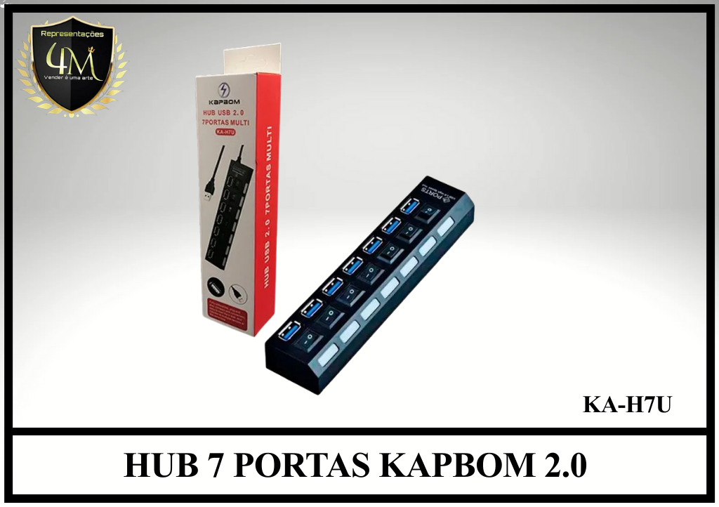 HUB 03 HUB 7 PORTAS KAPBOM 2.0 KA-H7U