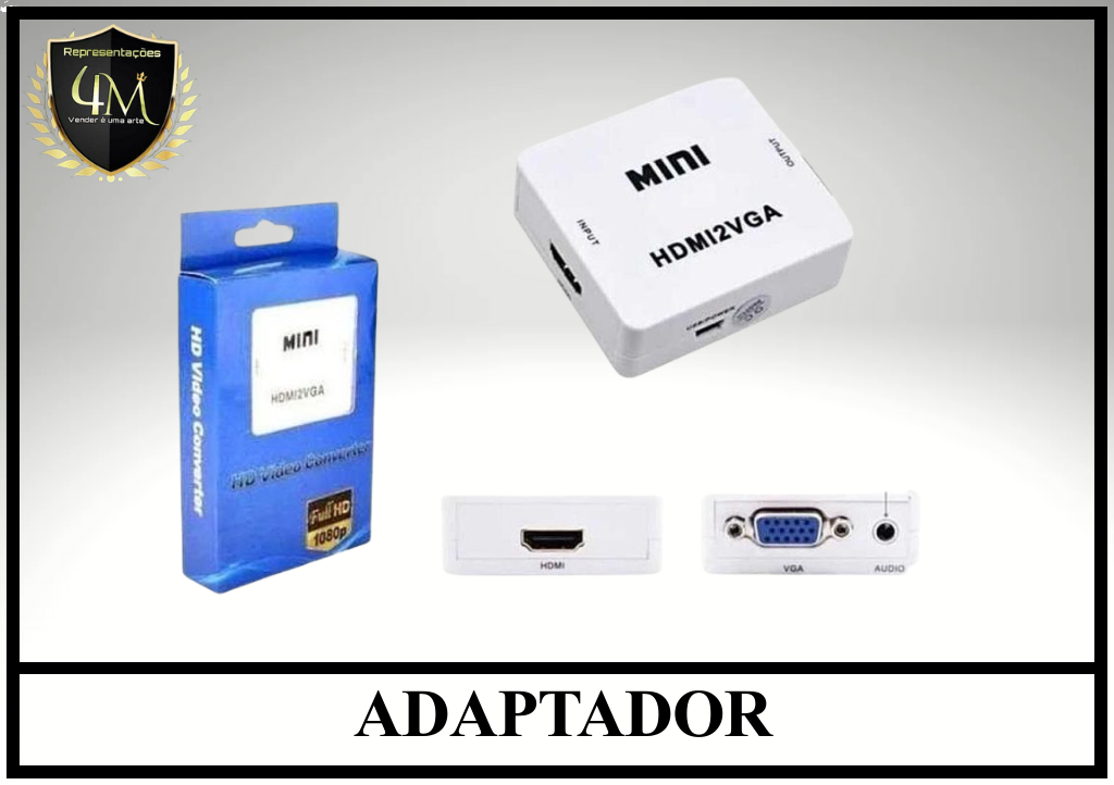 DAP 12 ADAPTADOR DE HDMI FEMEA PARA VGA FEMEA KAP-V095