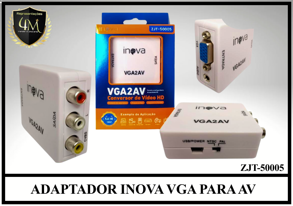 DAP 14 ADAPTADOR INOVA VGA PARA AV ZJT-50005