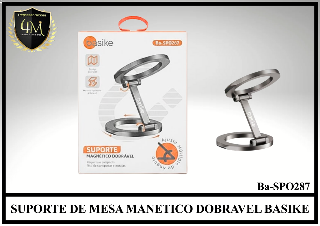 CM 02 SUPORTE DE MESA, CARRO E ETC MULTIFUNCIONAL MANETICO DOBRAVEL BASIKE Ba-SPO287