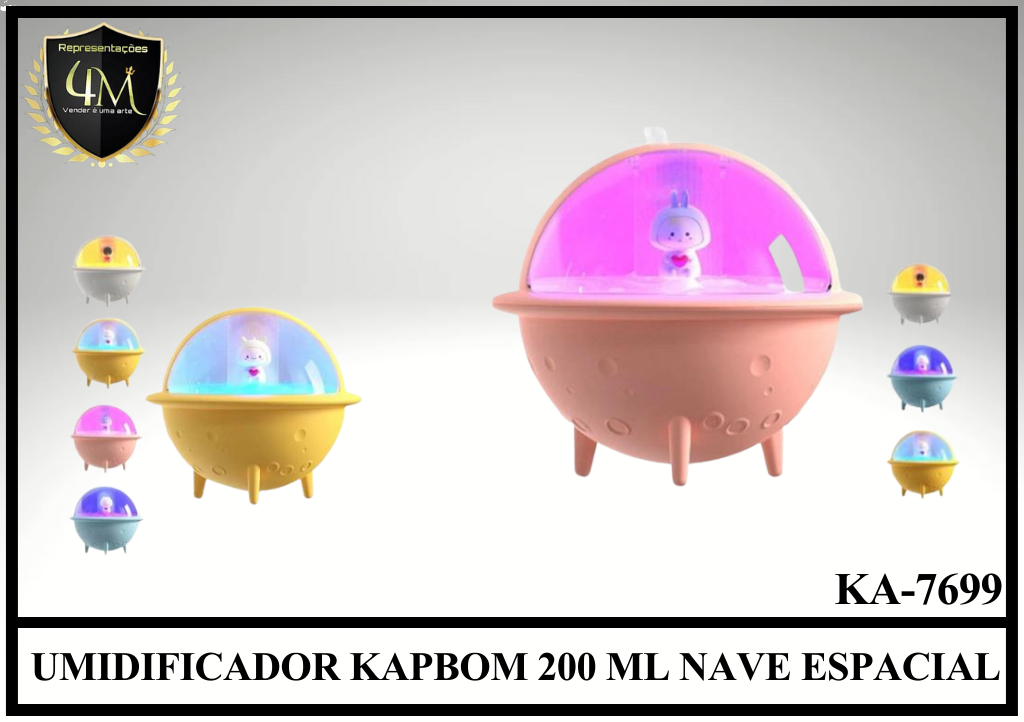UMI 29 UMIDIFICADOR KAPBOM 200 ML NAVE ESPACIAL KA-7699