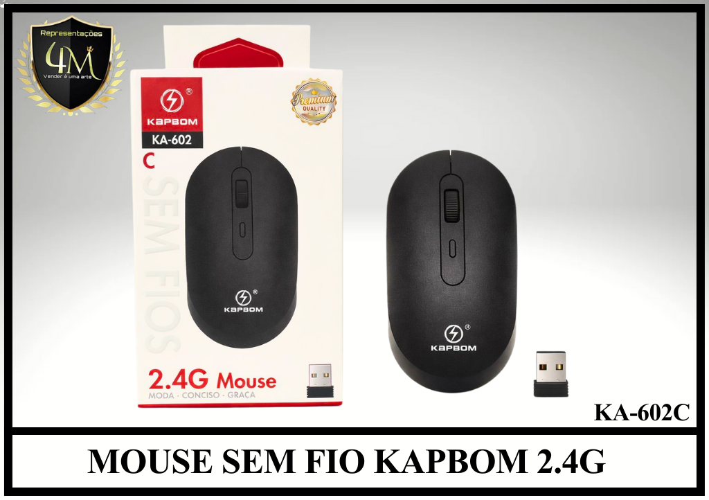 MO 07 - MOUSE SEM FIO KAPBOM 2.4G KA-602 C