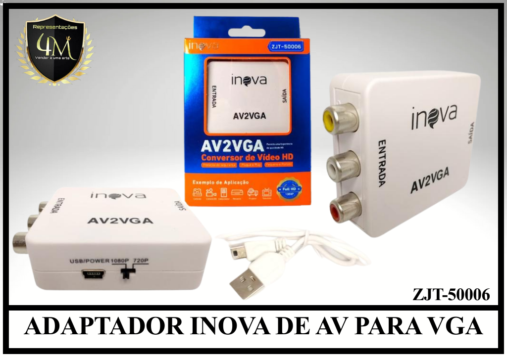 DAP 17 ADAPTADOR INOVA DE AV PARA VGA ZJT-50006