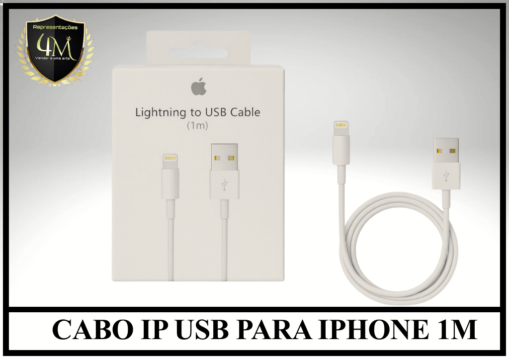 A121 - CABO IP USB PARA IPHONE 1M