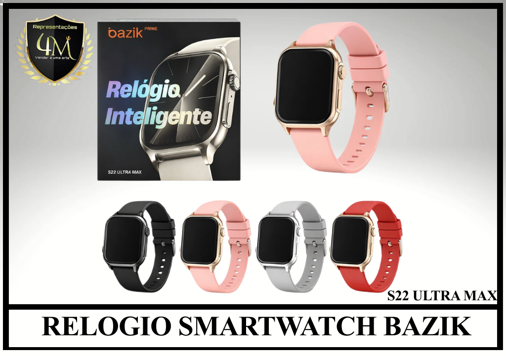 REL 03 RELOGIO SMARTWATCH BAZIK S22 ULTRA MAX