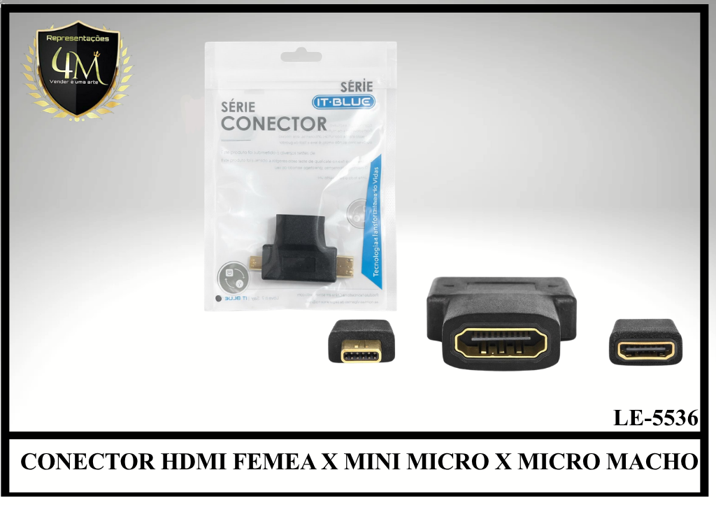 DAP 60 CONECTOR HDMI FEMEA X MINI MICRO X MICRO MACHO LE-5536